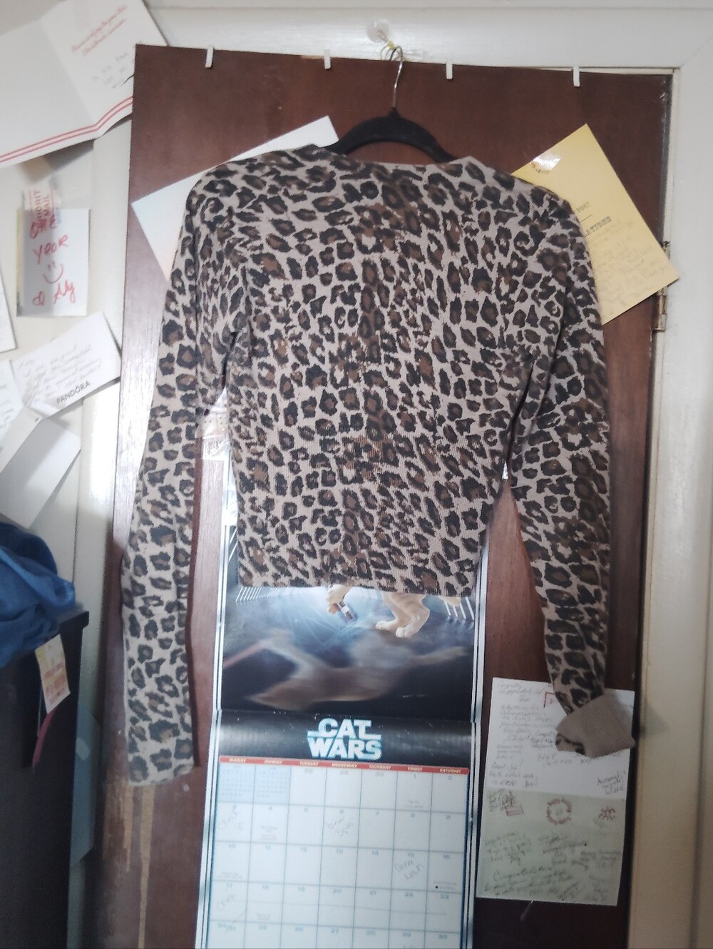 LULUS Alfara Brown Leproard Print Button Front Cardigan - Size Small - Picture 8 of 9